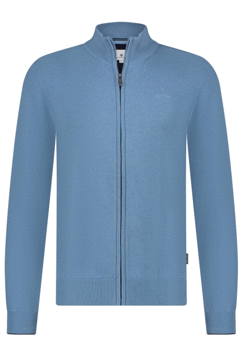 State of Art cardigan plain knit